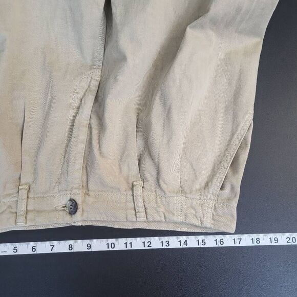 Free People Abby Chino Pants Size 10 Baggy Pleated Straight Leg High Rise - Picture 6 of 8